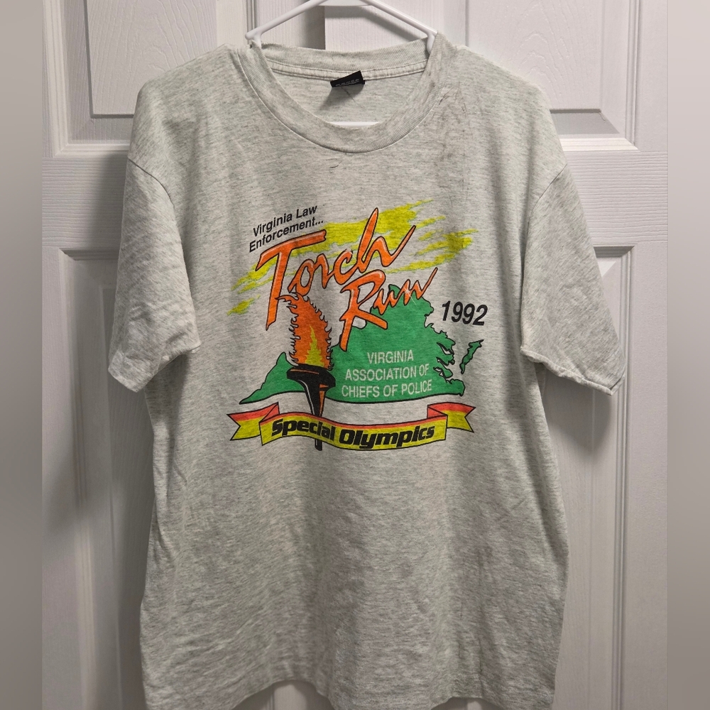 (5/$25) Vintage Screen Stars '92 Virginia Law Enforcement Special Olympics Tee